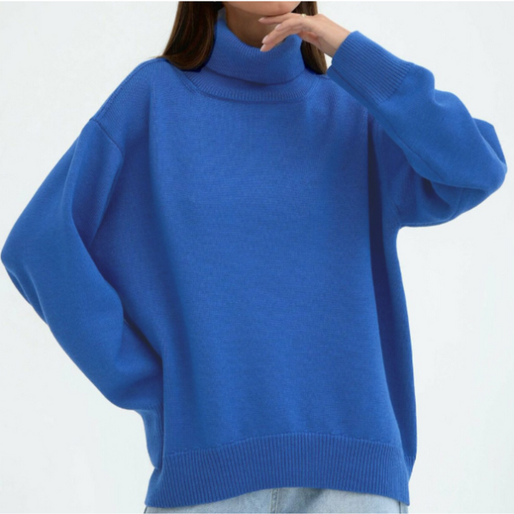 Dames coltrui in bruin, losse pasvorm, comfortabele col, elegant en veelzijdig, verschillende kleuren