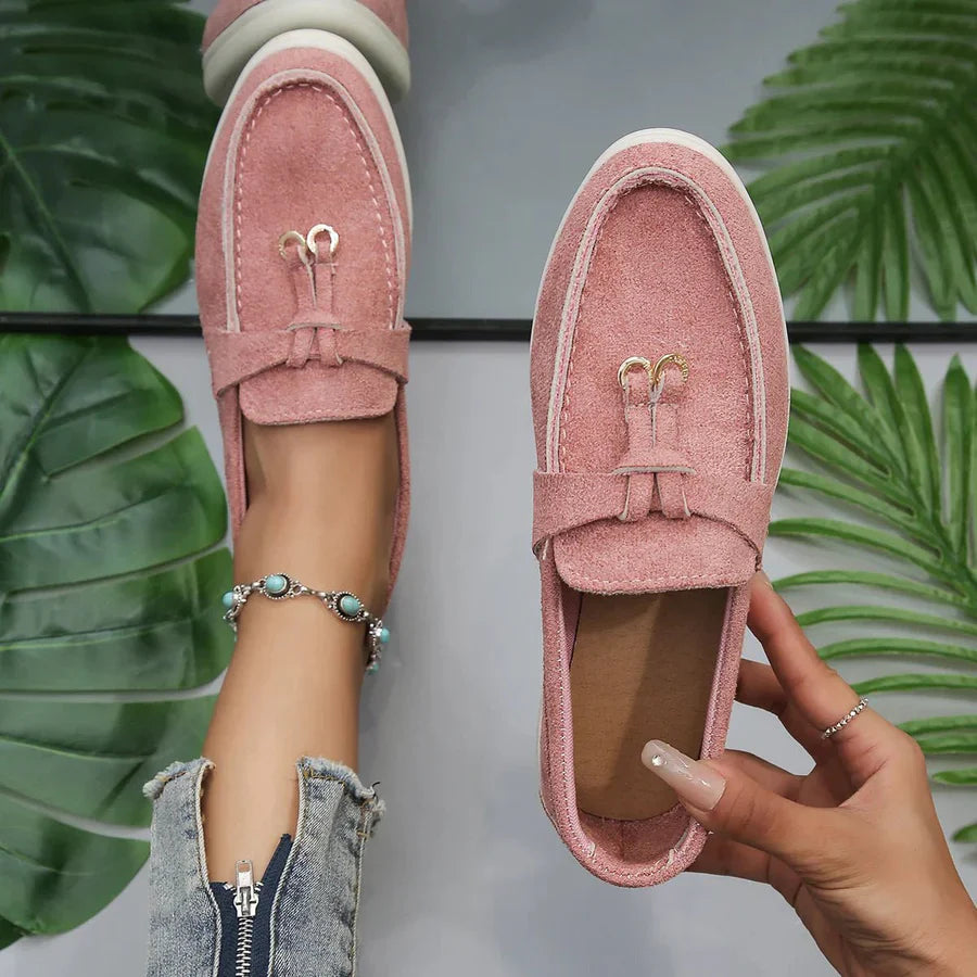 Dames slip-on halfschoenen, antislipzool, casual stijl, licht, flexibel, comfortabel, ideaal voor elke gelegenheid.