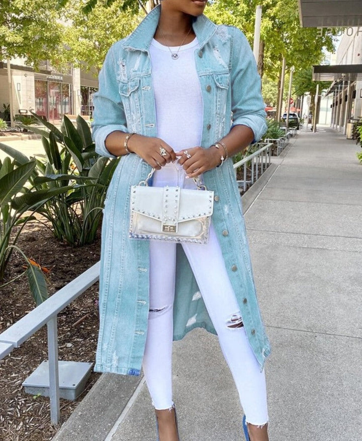 Dames zomerjack button-down, lichtgewicht, ademend, vooraanzicht, ideaal voor avonden, veelzijdig design.