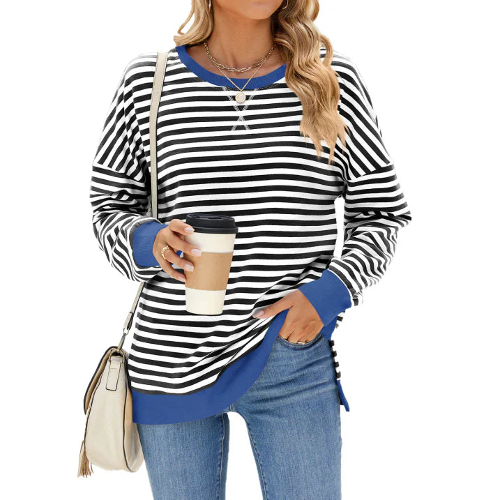 Casual langarm dames sweatshirt, oversized design voor maximale bewegingsvrijheid.