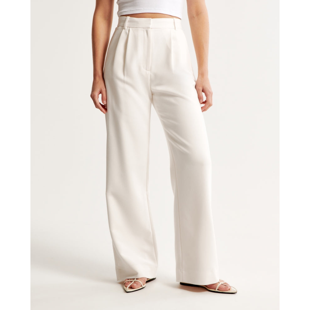 Dames wijde broek met hoge taille, elegant en comfortabel, wijde pijpen, ideaal voor veelzijdige outfits en stijlvolle gelegenheden