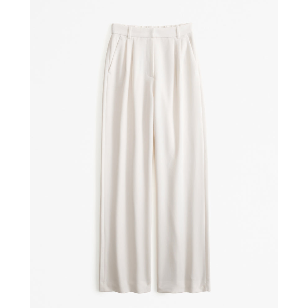 Dames wijde broek met hoge taille, elegant en comfortabel, wijde pijpen, ideaal voor veelzijdige outfits en stijlvolle gelegenheden