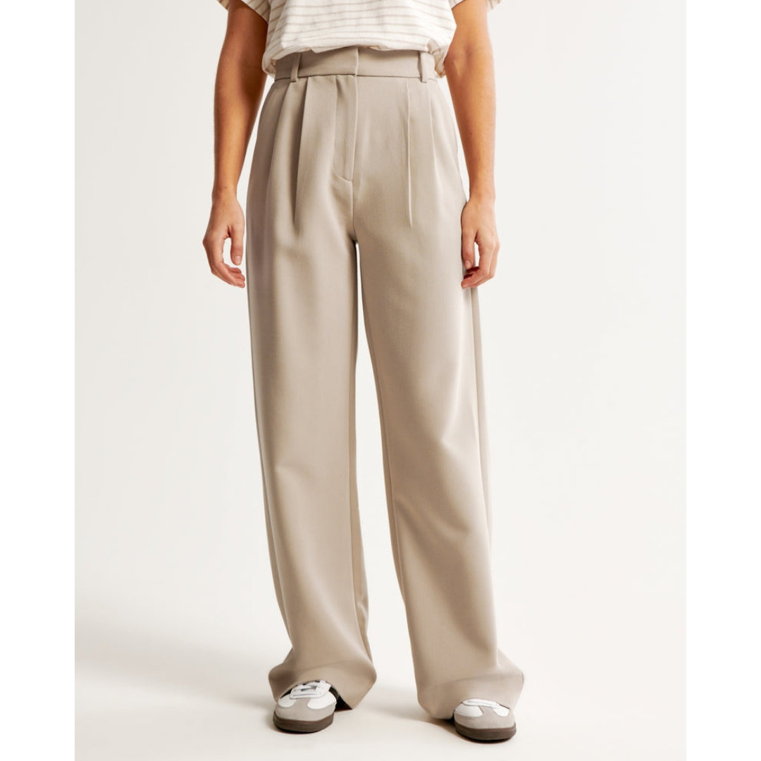 "Damen weite Hose mit hoher Taille, elegant und komfortabel, weites Bein, ideal für vielseitige Outfits und stilvolle Anlässe