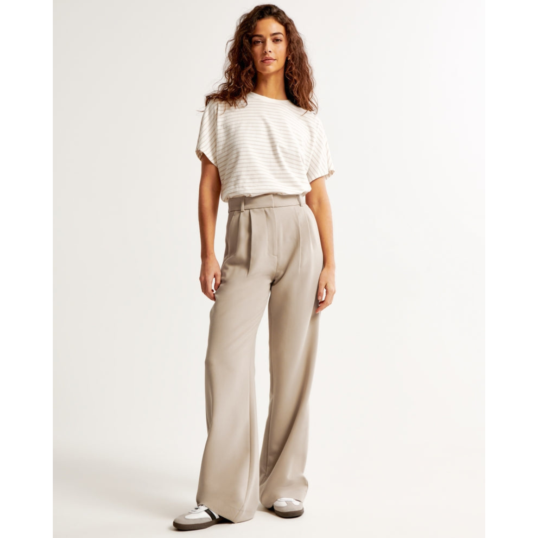 "Damen weite Hose mit hoher Taille, elegant und komfortabel, weites Bein, ideal für vielseitige Outfits und stilvolle Anlässe