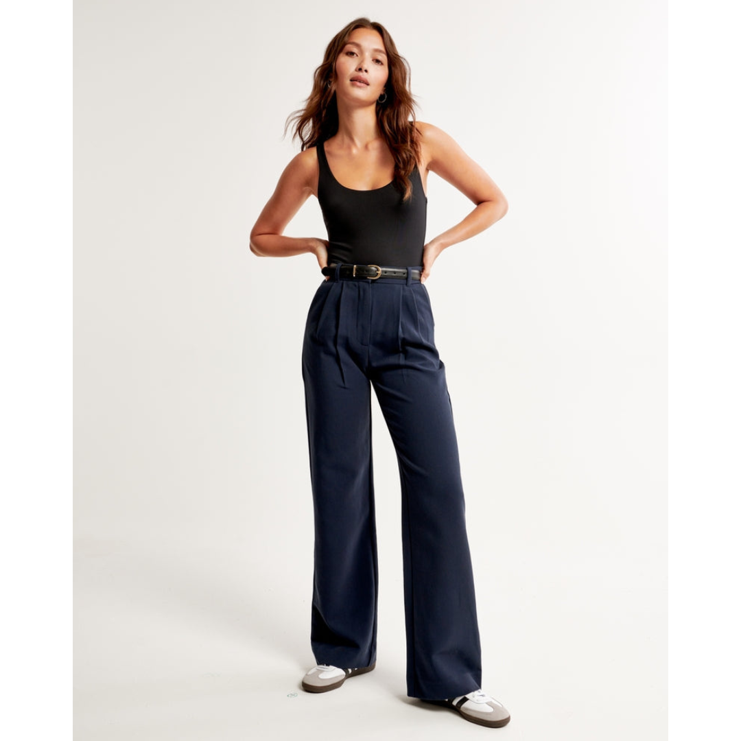 "Damen weite Hose mit hoher Taille, elegant und komfortabel, weites Bein, ideal für vielseitige Outfits und stilvolle Anlässe