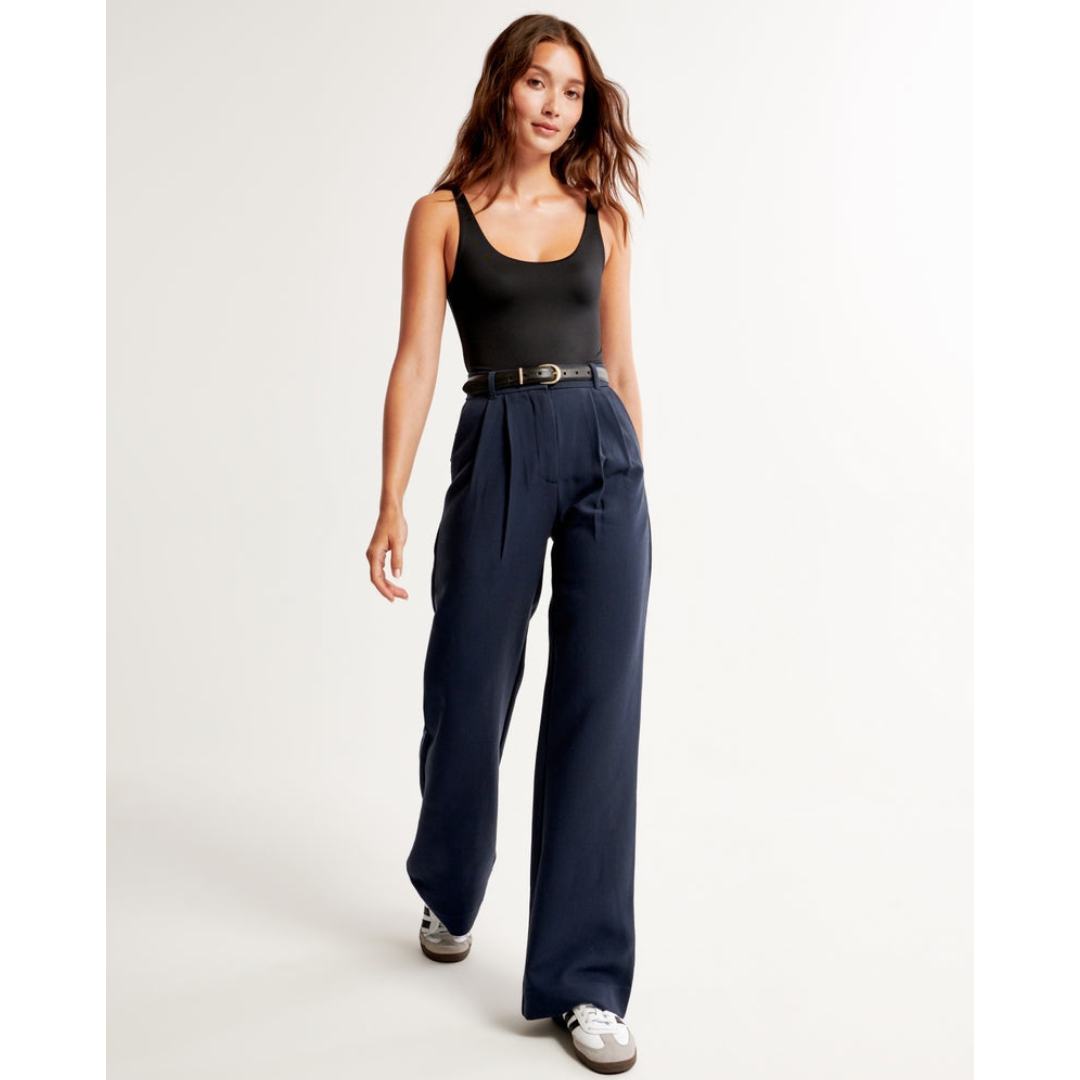 "Damen weite Hose mit hoher Taille, elegant und komfortabel, weites Bein, ideal für vielseitige Outfits und stilvolle Anlässe