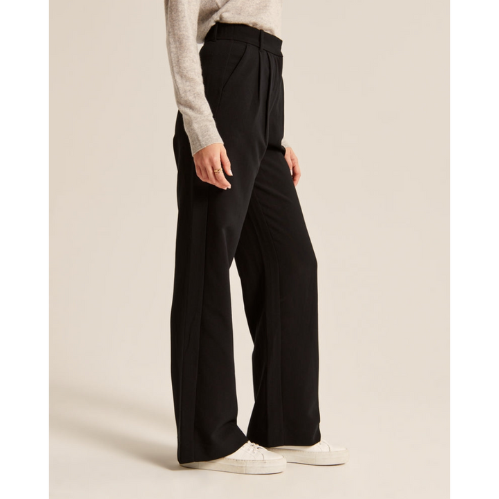 Dames wijde broek met hoge taille, elegant en comfortabel, wijde pijpen, ideaal voor veelzijdige outfits en stijlvolle gelegenheden