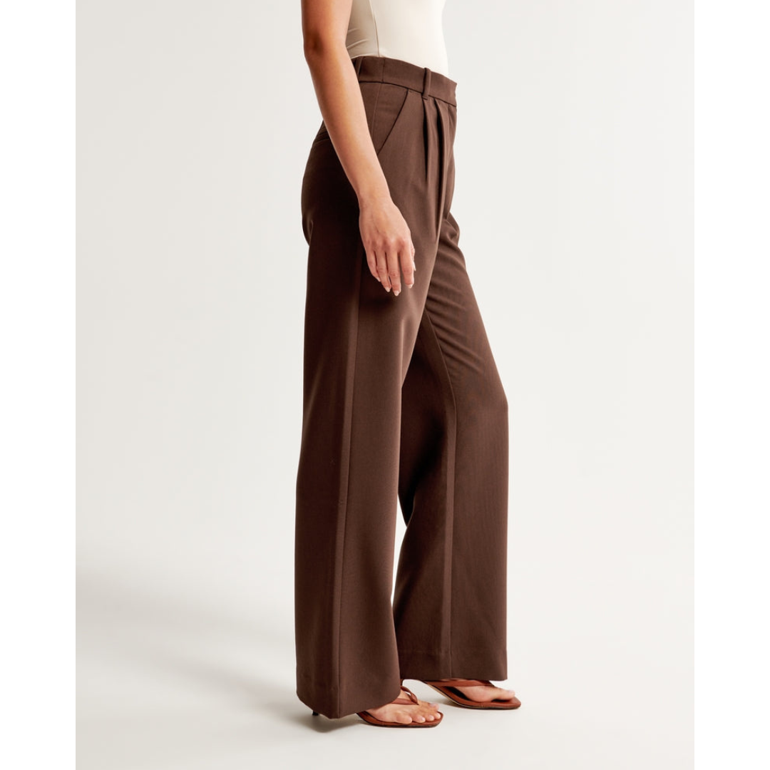 "Damen weite Hose mit hoher Taille, elegant und komfortabel, weites Bein, ideal für vielseitige Outfits und stilvolle Anlässe