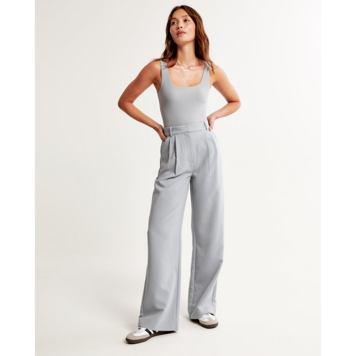 "Damen weite Hose mit hoher Taille, elegant und komfortabel, weites Bein, ideal für vielseitige Outfits und stilvolle Anlässe