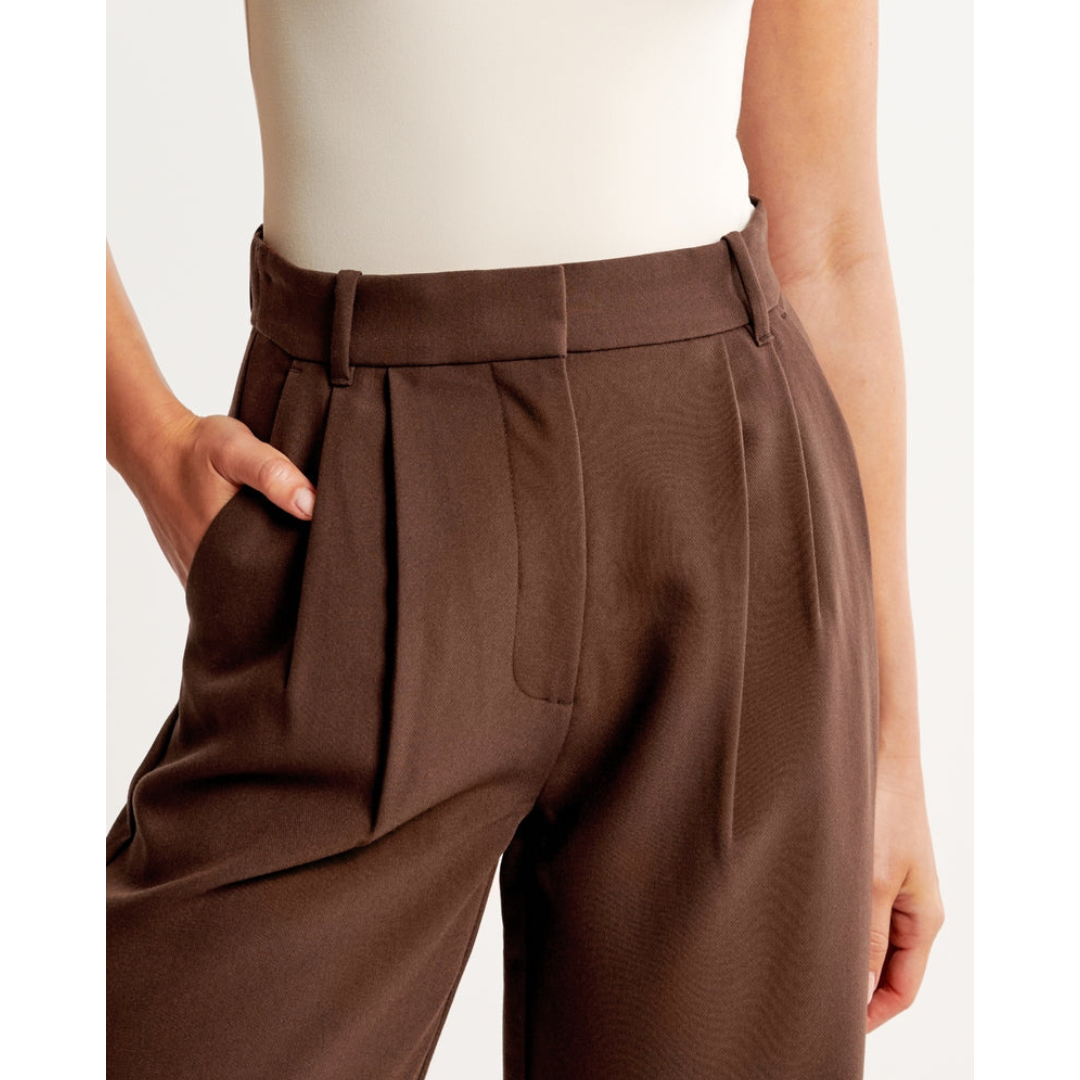 "Damen weite Hose mit hoher Taille, elegant und komfortabel, weites Bein, ideal für vielseitige Outfits und stilvolle Anlässe