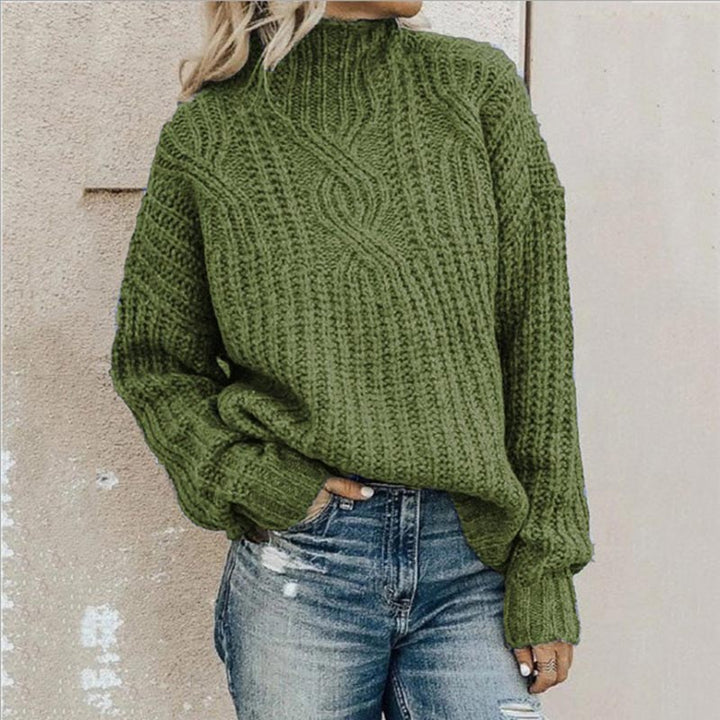 Damespullover in modern design, veelzijdig te combineren, elegant en comfortabel, in grijs, groen, roze of zwart.