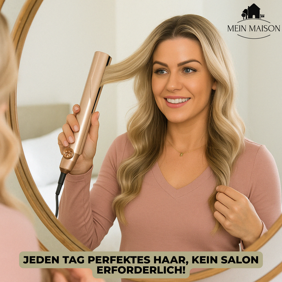 Professionele stijltang en krultang in één. Perfect voor dames die glad steil haar of veerkrachtige krullen willen.