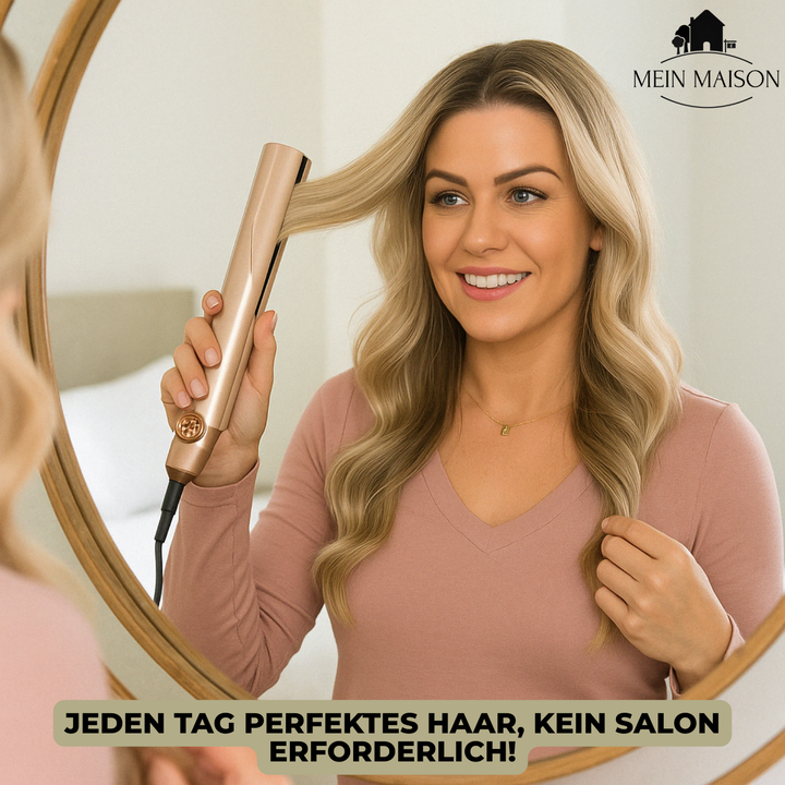 Professionele stijltang en krultang in één. Perfect voor dames die glad steil haar of veerkrachtige krullen willen.