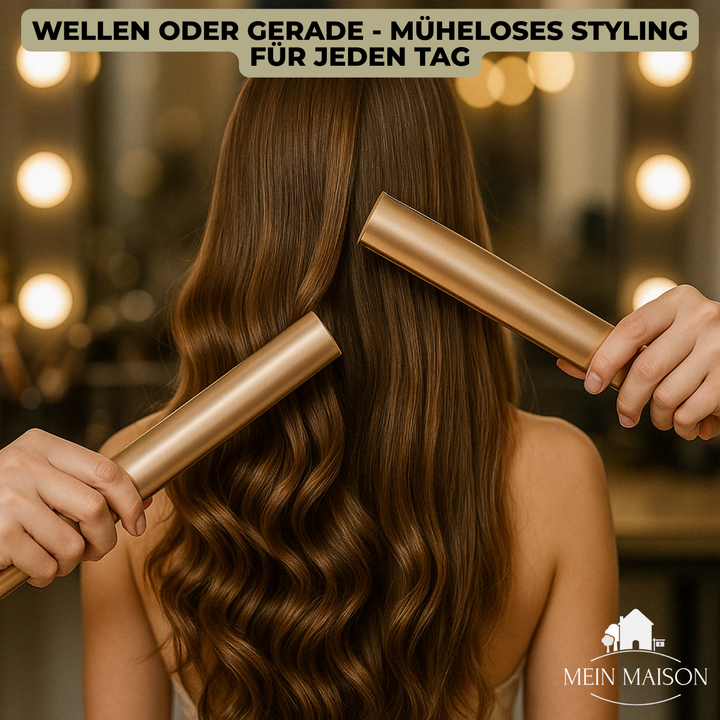 Compacte, draagbare 2-in-1 haarstyler voor snelle en makkelijke haarstyling. Geschikt voor alle haartypes.
