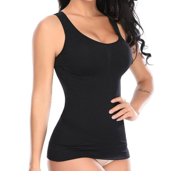 Dames afslank cami body shaper met comfortabele bandjes. Ideaal als figuurcorrigerende shapewear onder kleding.