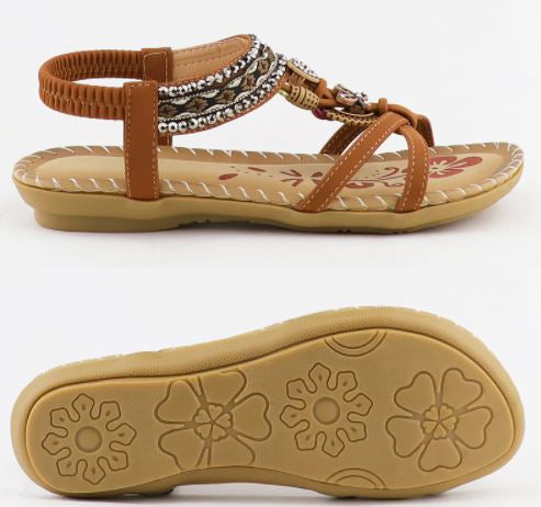 Dames zomersandalen voor dagelijks comfort. Deze Bohemia damesschoenen zijn perfect voor strand of stad.