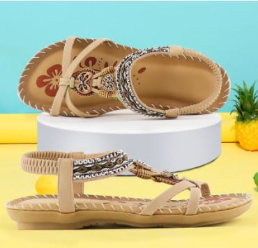 Bohemia dames sandalen met uniek design, stijlvol en comfortabel voor zomerse dagen. Modieuze strandschoenen.