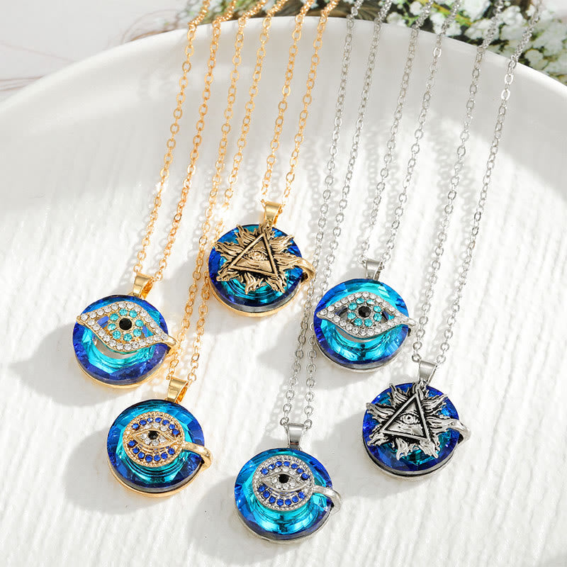Dames boze oog halsketting met elegante bescherming, een spiritueel sieraad.