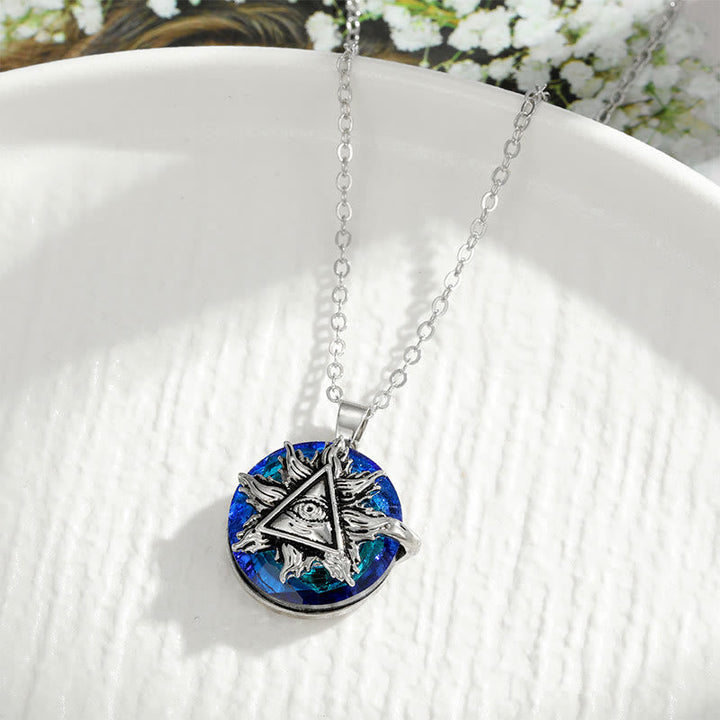 Spirituele dames halsketting: boze oog symbool voor dagelijkse, elegante bescherming.