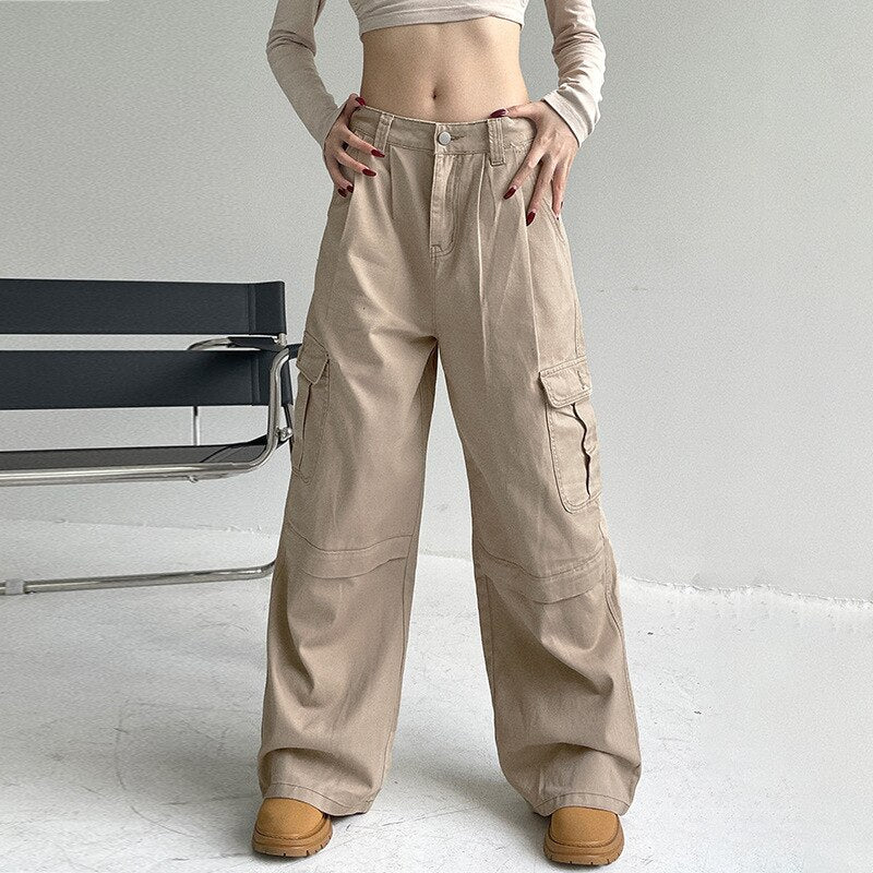 Stijlvolle damesbroek met wijd model, perfect voor casual comfort of elegante stijl.