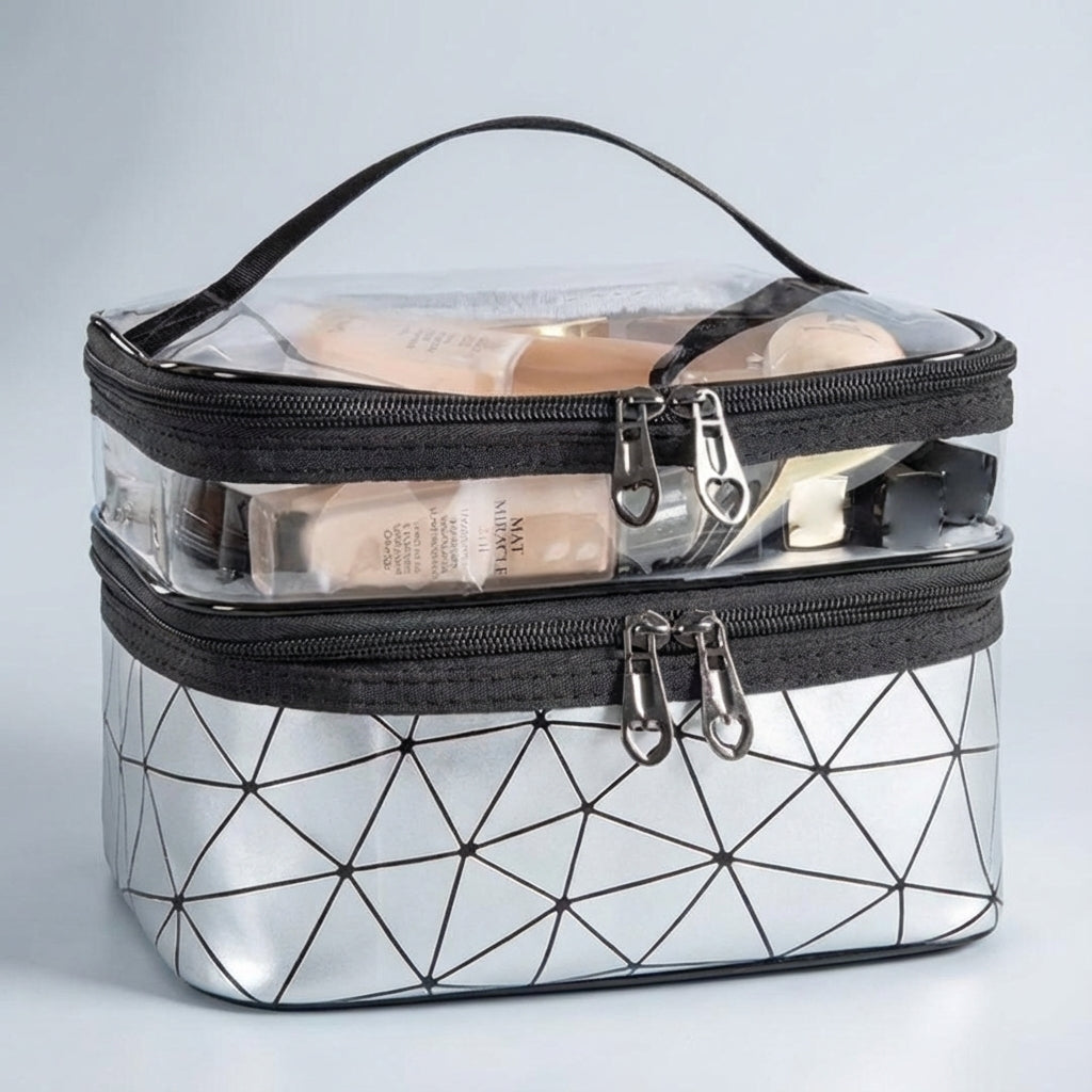 ClearVogue dames reistas, georganiseerd en waterdicht, perfect voor het meenemen van al je cosmetica.