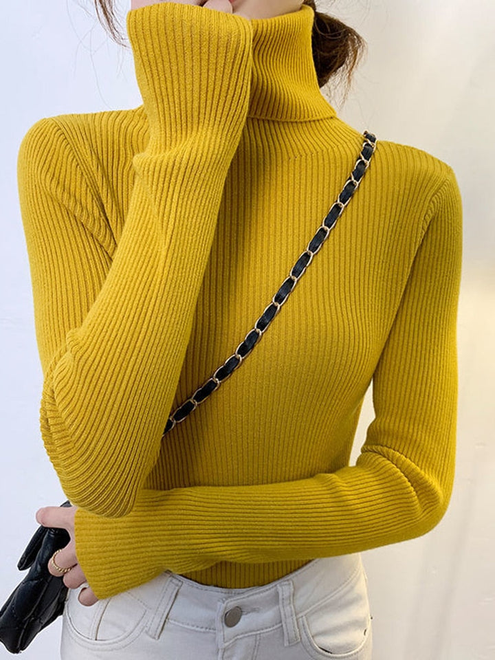 Luxe dames coltrui, warm en stijlvol, combineerbaar met diverse herfstoutfits.