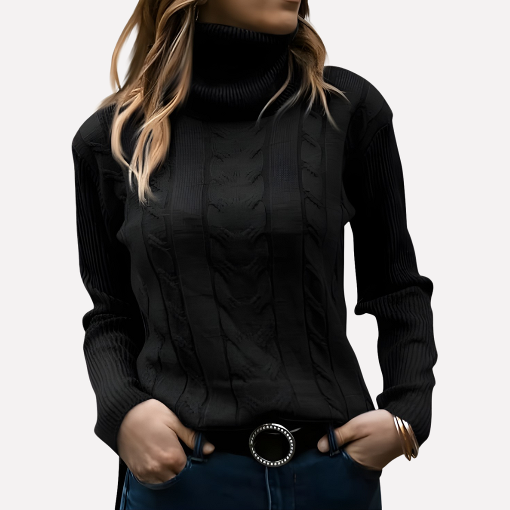 Casual dames pullover, veelzijdige coltrui voor winterse stijl. Warme en comfortabele trui.