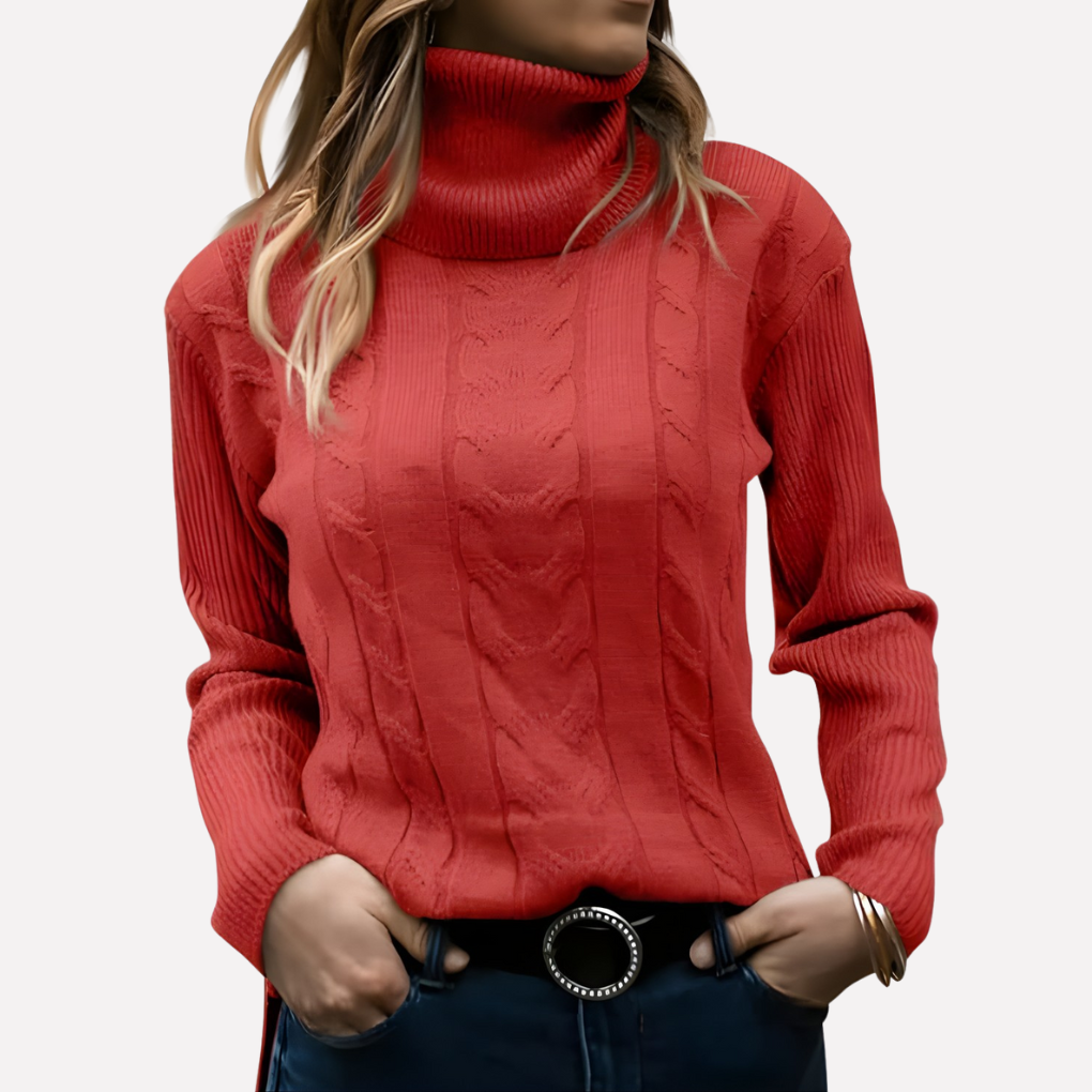 Comfortabele pullover, dames coltrui voor een moeiteloze casual stijl. Zacht en veelzijdig.