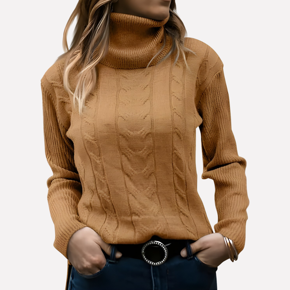 Zachte en comfortabele dames coltrui pullover, ideaal voor casual dagen. Herfst/winter mode.