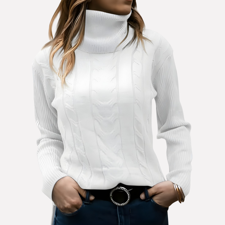 Zachte pullover met coltrui voor vrouwen, perfect voor laagjes en comfort. Casual en modieus.