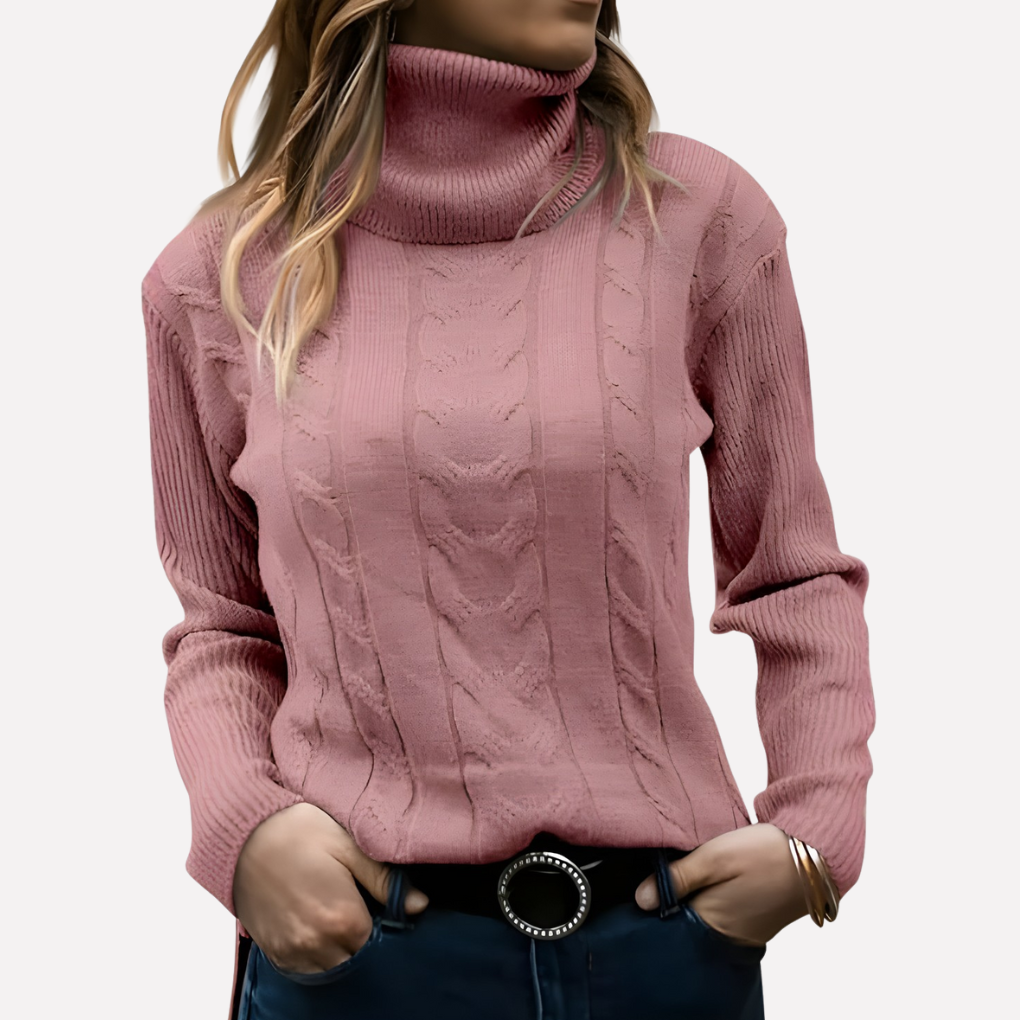 Comfortabele dames coltrui, perfecte trui voor koude winterdagen. Zacht en stijlvol.