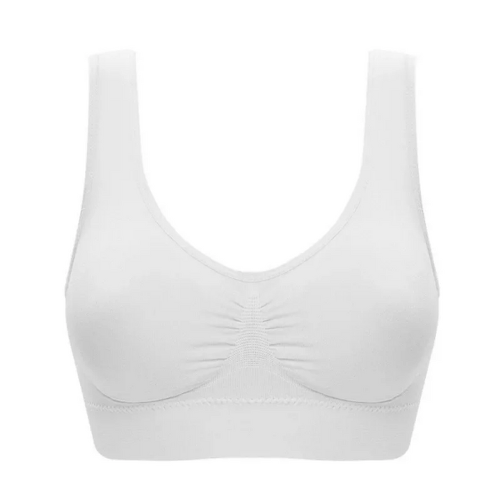 Dames comfort BH beugelloos, naadloos, zacht en ademend. Biedt goede ondersteuning voor dagelijks gebruik, lingerie.