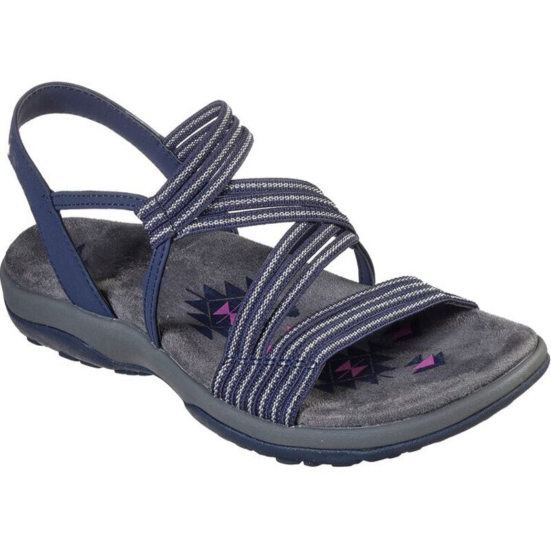 Comfortabele zomersandalen voor dames. Lichtgewicht ontwerp met ondersteunende pasvorm voor dagelijks comfort.