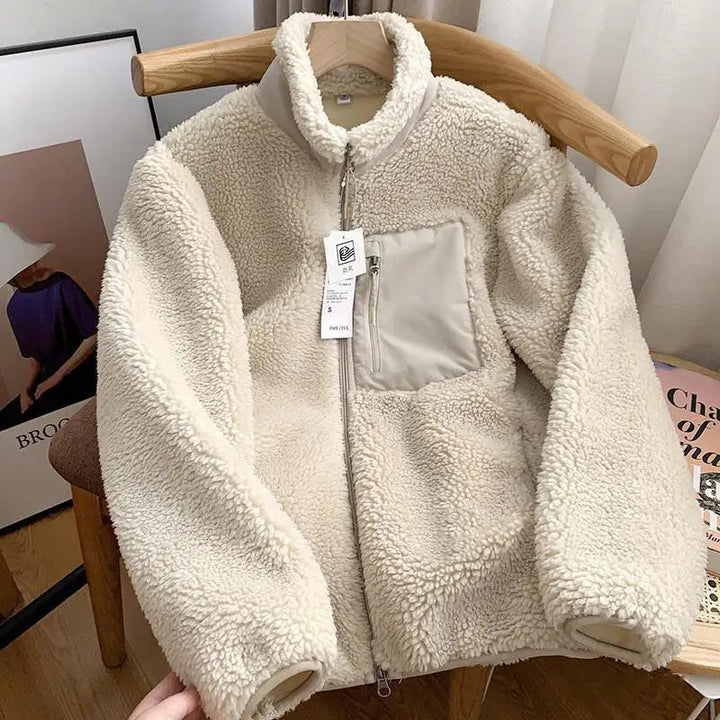 Dames comfortabel zip-up jack, warm & stijlvol voor dagelijks gebruik.