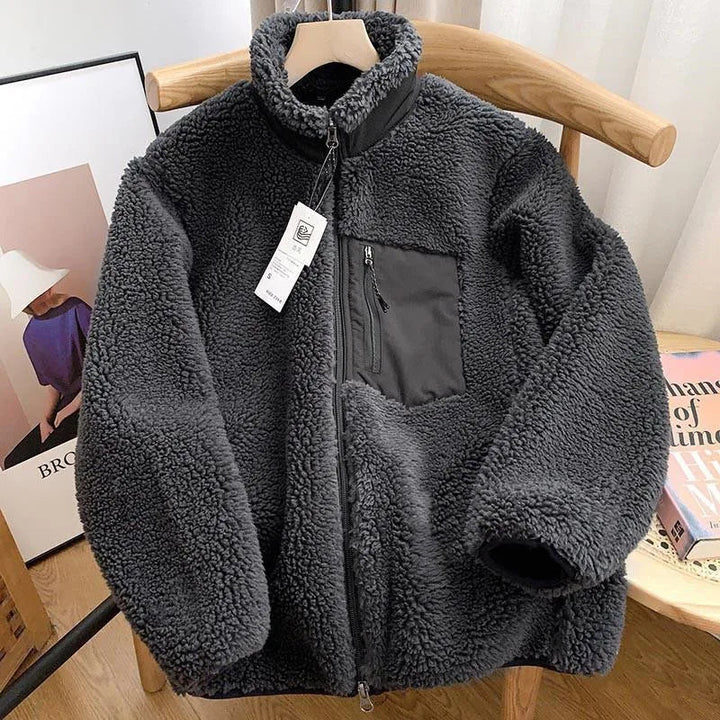 Trendy dames zip-up jas, warm en comfortabel, perfect voor een alledaagse casual look.