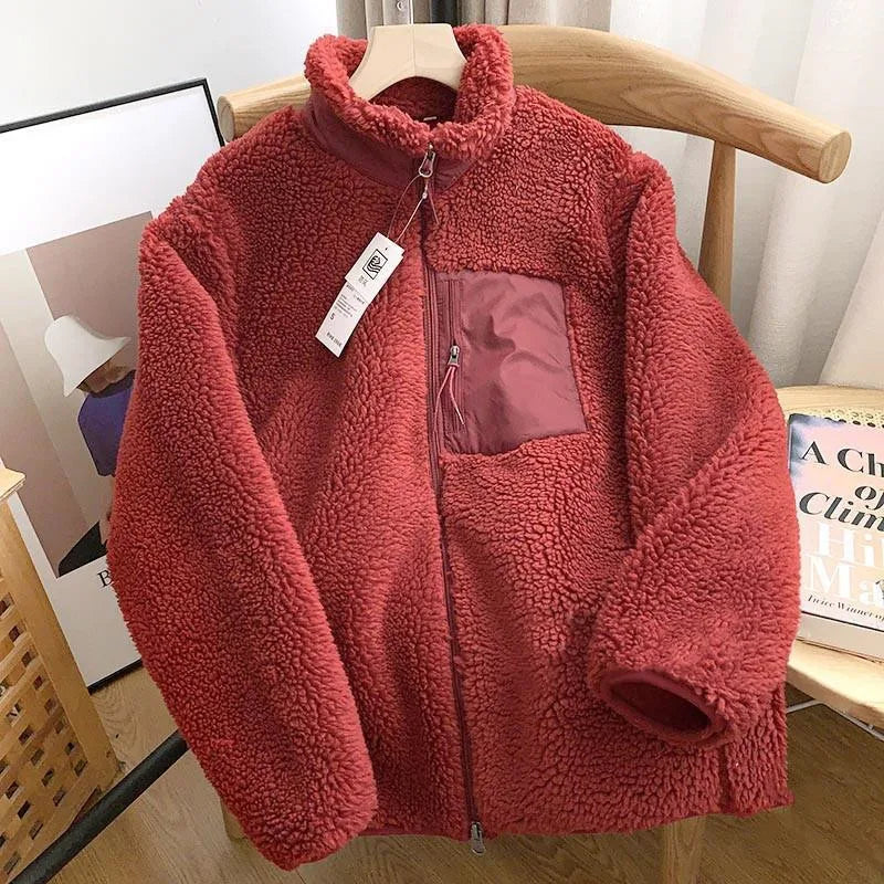 Dames warm zip-up jack, comfortabel en stijlvol, essentieel voor je dagelijkse garderobe.