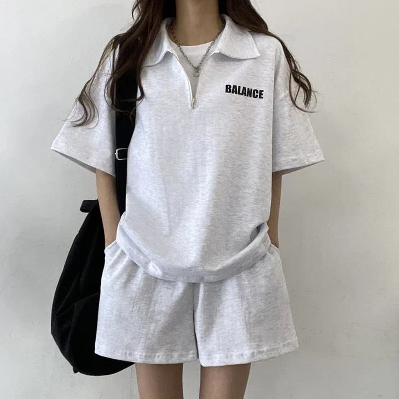 Dames comfortabele zomer tweedelige set Yuna. Ideaal voor vrije tijd en reizen.