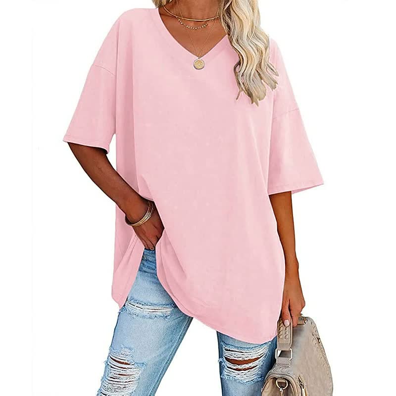 Dames ComfyShirt, comfortabel blauw casual shirt. Perfecte zomertop, modieus en veelzijdig.
