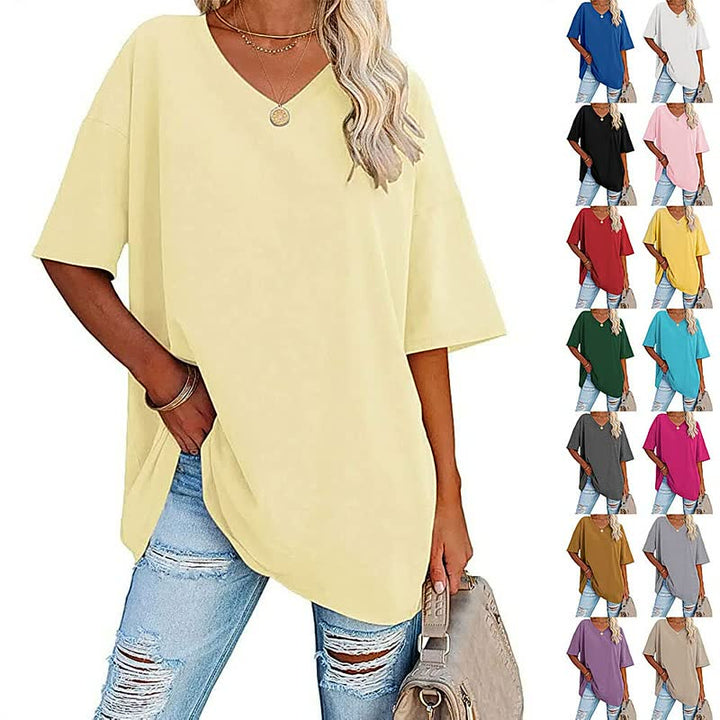 Casual ComfyShirt, modieuze top voor dames die comfort en stijl waarderen. Diverse kleuren.