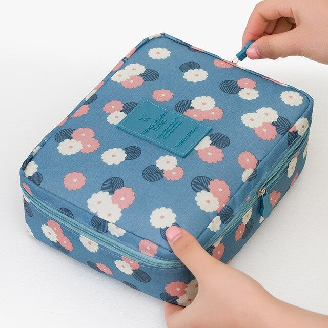Dames waterdichte make-up organizer, compact en veelzijdig. Ideaal voor reis en dagelijks gebruik.