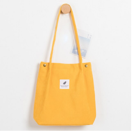 Stijlvolle corduroy draagtas, een must-have accessoire voor moderne dames.