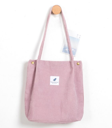 Stijlvolle dames schoudertas van corduroy, ideaal voor een casual look.