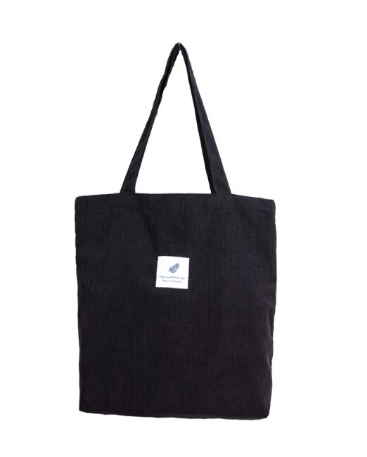 Casual schoudertas voor dames, van duurzaam corduroy, voor alledaags gemak.
