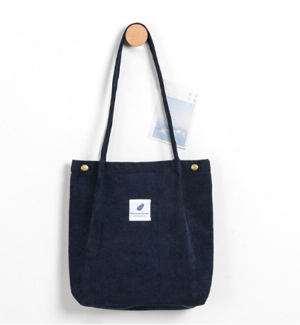 Modieuze corduroy schoudertas, perfecte dames tas voor een relaxte uitstraling.