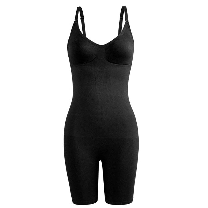 Kastanjebruine TightBody™ dames bodysuit, basiskleding voor een corrigerend en naadloos figuur.