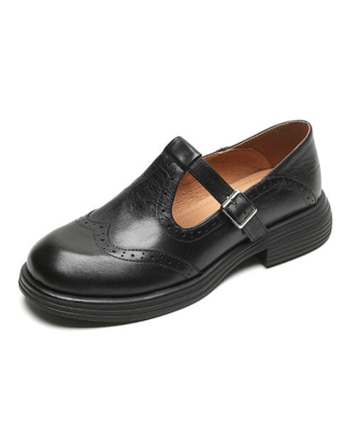 Bruine klassieke Mary Jane hakken voor dames, comfortabel met plateauzool.