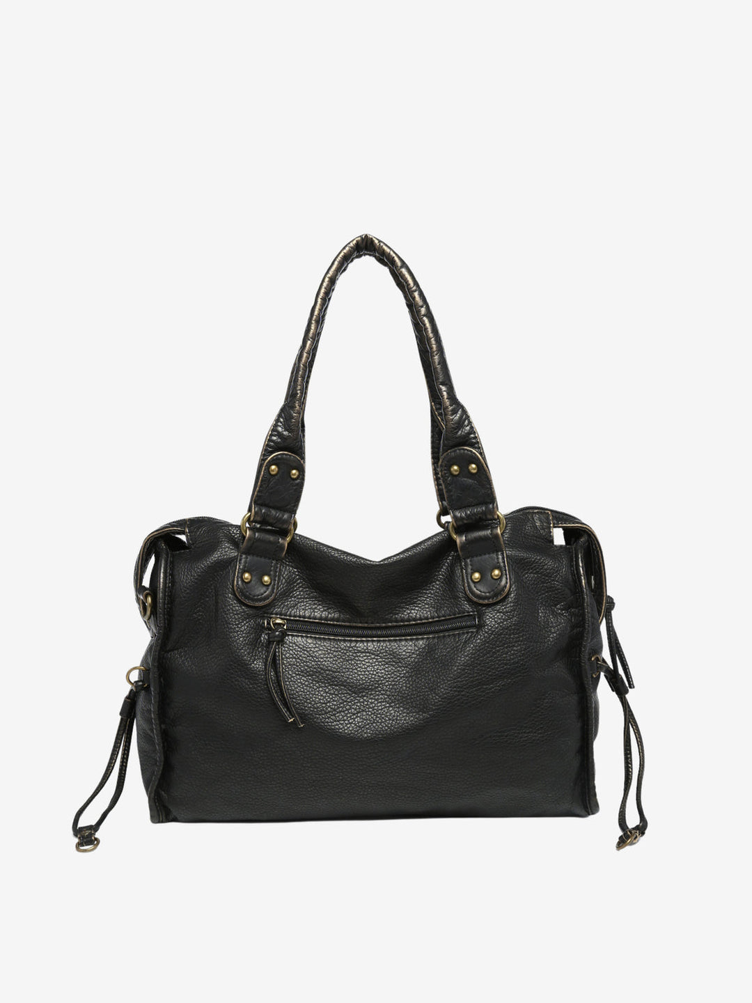Duurzame zwarte schoudertas voor dames, praktisch en elegant, perfect voor dagelijks gebruik en als accessoire.