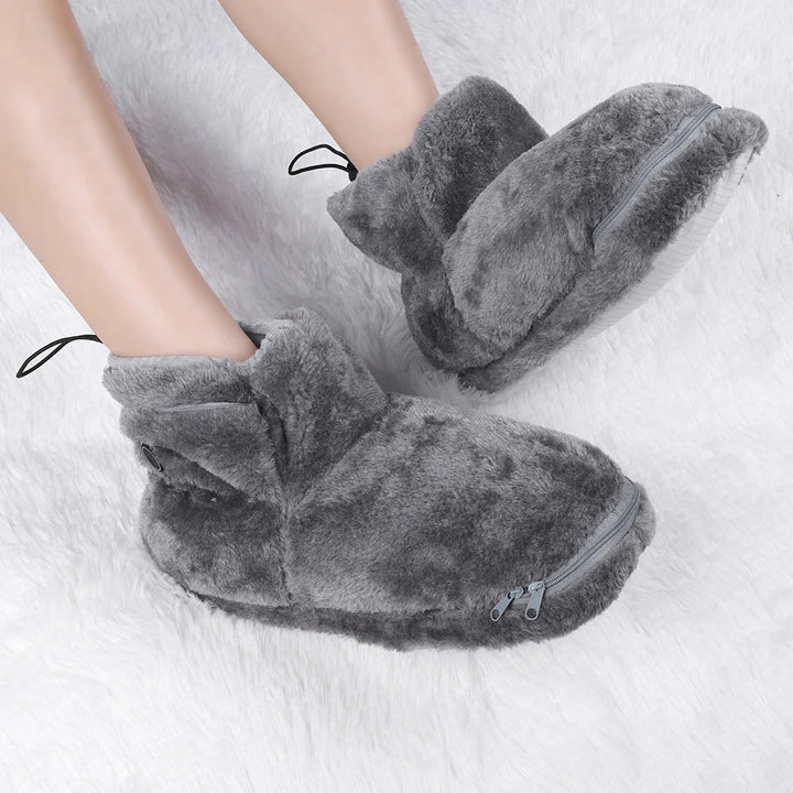 Dames en heren elektrische USB verwarmde pantoffels WarmFeet. Ideaal voor warme voeten in de winter.