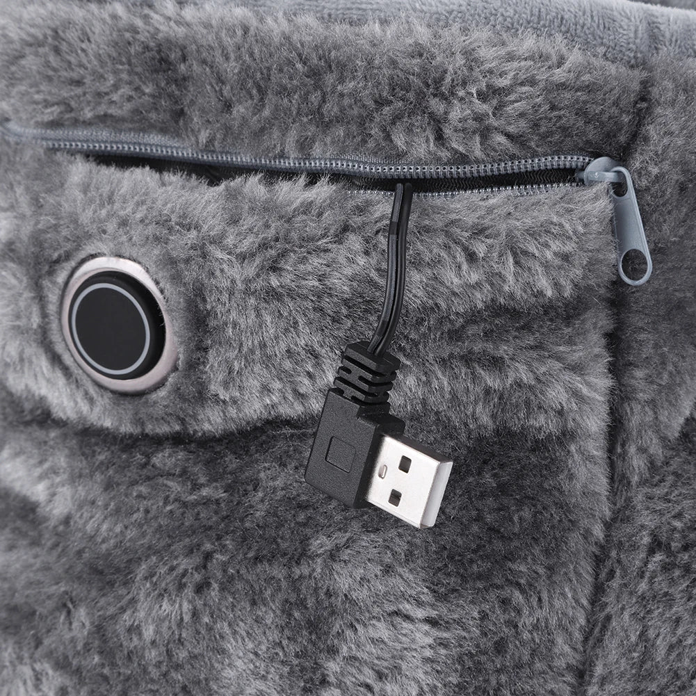Warme huisschoenen WarmFeet, USB verwarmd en geschikt voor dames & heren. Comfortabele winterpantoffels.
