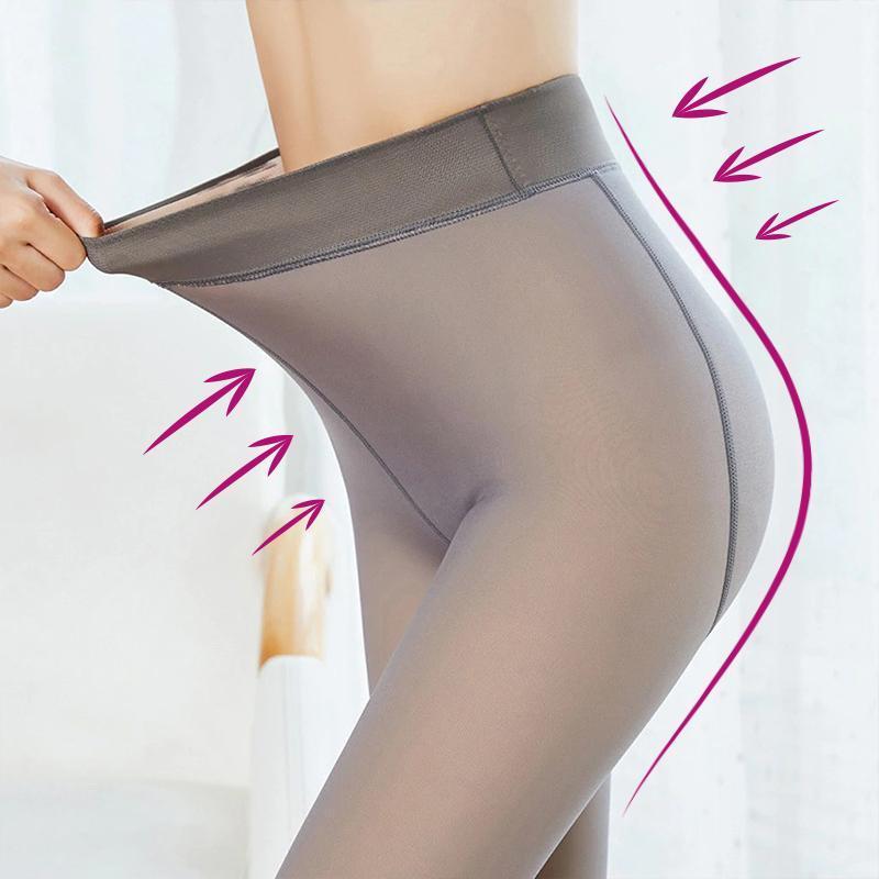 Hoge taille fleece legging voor dames, superzacht en warm. De ideale comfortabele winter broek.